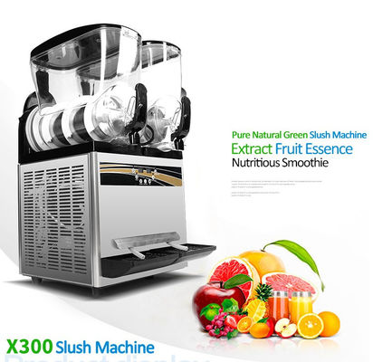 15+15L 상업용 슬러시 머신 판매 220V/110V 500W LCD 스크린 터치 스위치